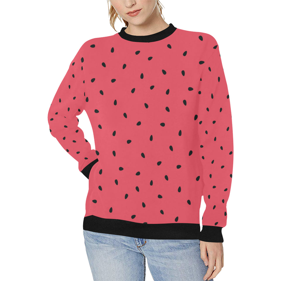 watermelon texture background Women's Crew Neck Sweatshirt