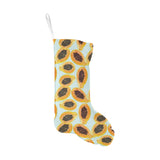 Watercolor papaya pattern Christmas Stocking