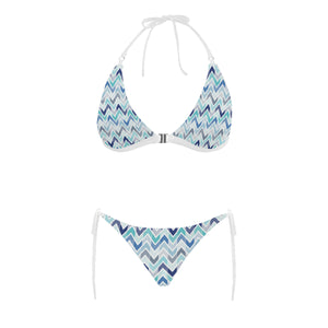 zigzag  chevron blue pattern Sexy Bikinis Two-Piece Swimsuits