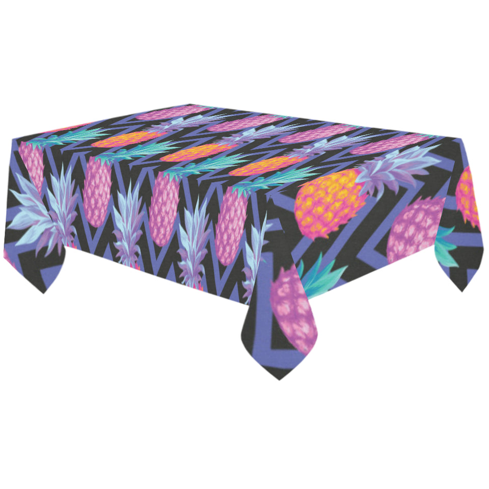 Pineapples pattern zigzag background Tablecloth