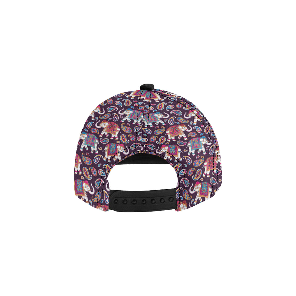 Elephant indian style ornament pattern All Over Print Snapback Cap