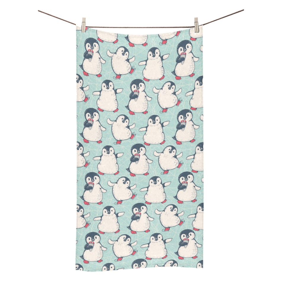 Cute Penguin pattern Bath Towel