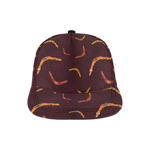 Boomerang Australian aboriginal ornament circle bl All Over Print Snapback Cap