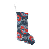 Koi Fish Carp Fishs hand drawn japanese art Christmas Stocking