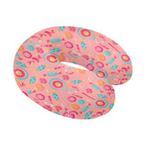 Colorful candy pattern U-Shaped Travel Neck Pillow