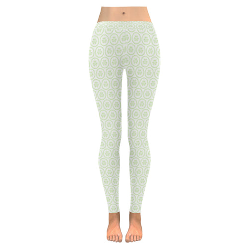 Cucumber pattern background Women's Legging Fulfilled In US