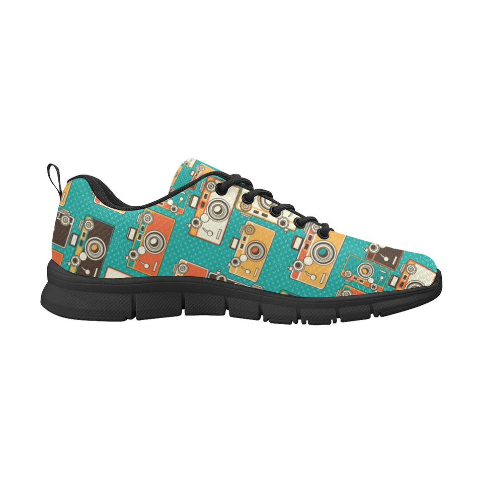 Camera Pattern Print Design 03 Women's Sneaker Shoes