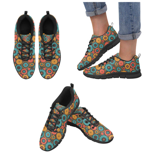 Gear Pattern Print Design 01 Women's Sneaker Shoes