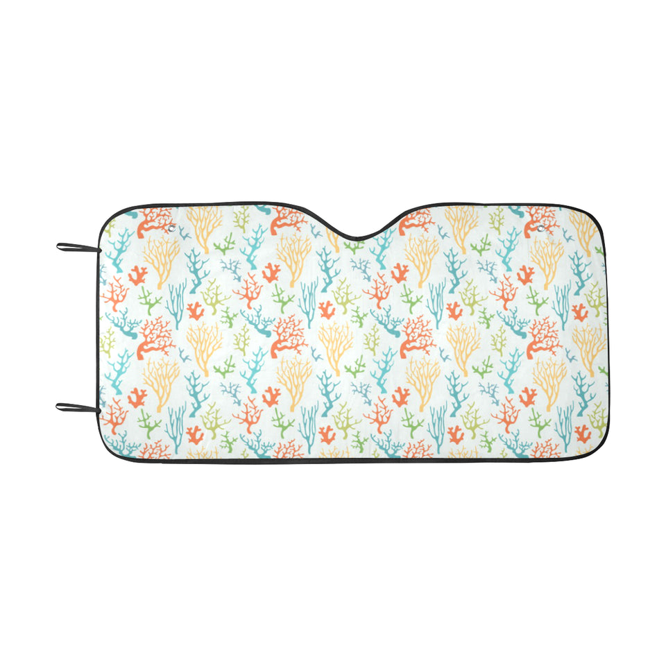 Coral Reef Pattern Print Design 02 Car Sun Shade