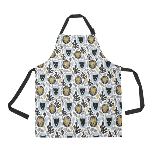 Lion Pattern Print Design 05 All Over Print Adjustable Apron