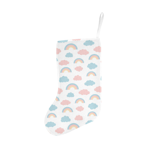 Cute rainbow clound pattern Christmas Stocking