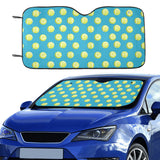 Tennis Pattern Print Design 05 Car Sun Shade
