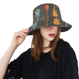 electric guitars pattern Unisex Bucket Hat