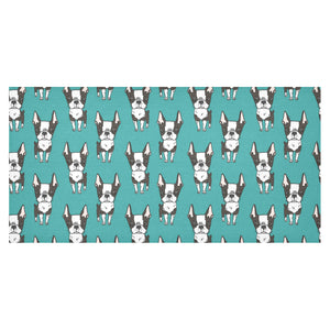 Hand drawn boston terrier dog pattern Tablecloth
