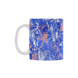 white bengal tigers pattern Classical White Mug (Fulfilled In US)