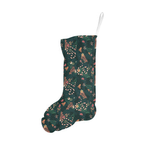 Snake forest pattern Christmas Stocking