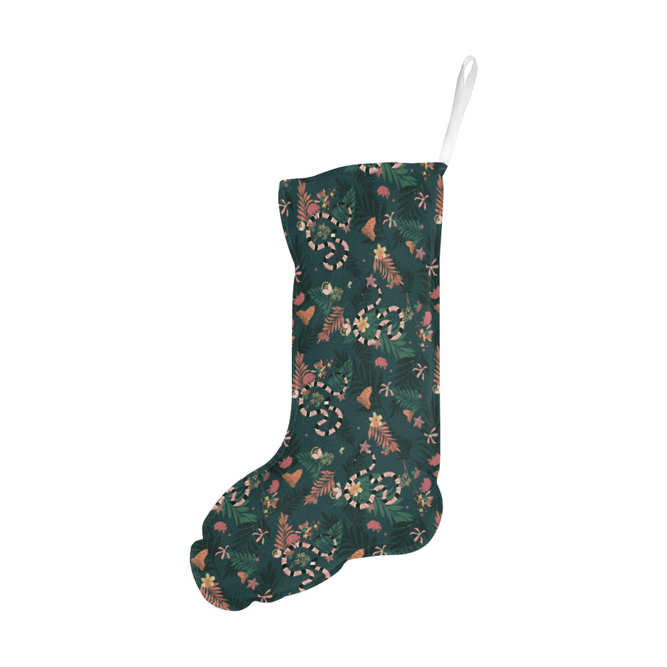 Snake forest pattern Christmas Stocking