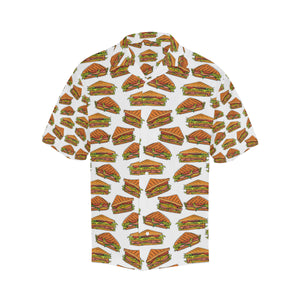 Sandwich Pattern Print Design 02 Men's All Over Print Hawaiian Shirt (Model T58)