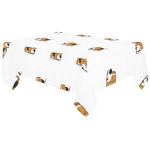 Cute beagle dog sleeping pattern Tablecloth