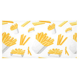French fries white paper box pattern Tablecloth