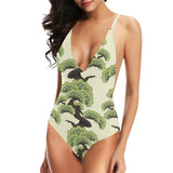 Bonsai pattern Women's One-Piece Swimsuit