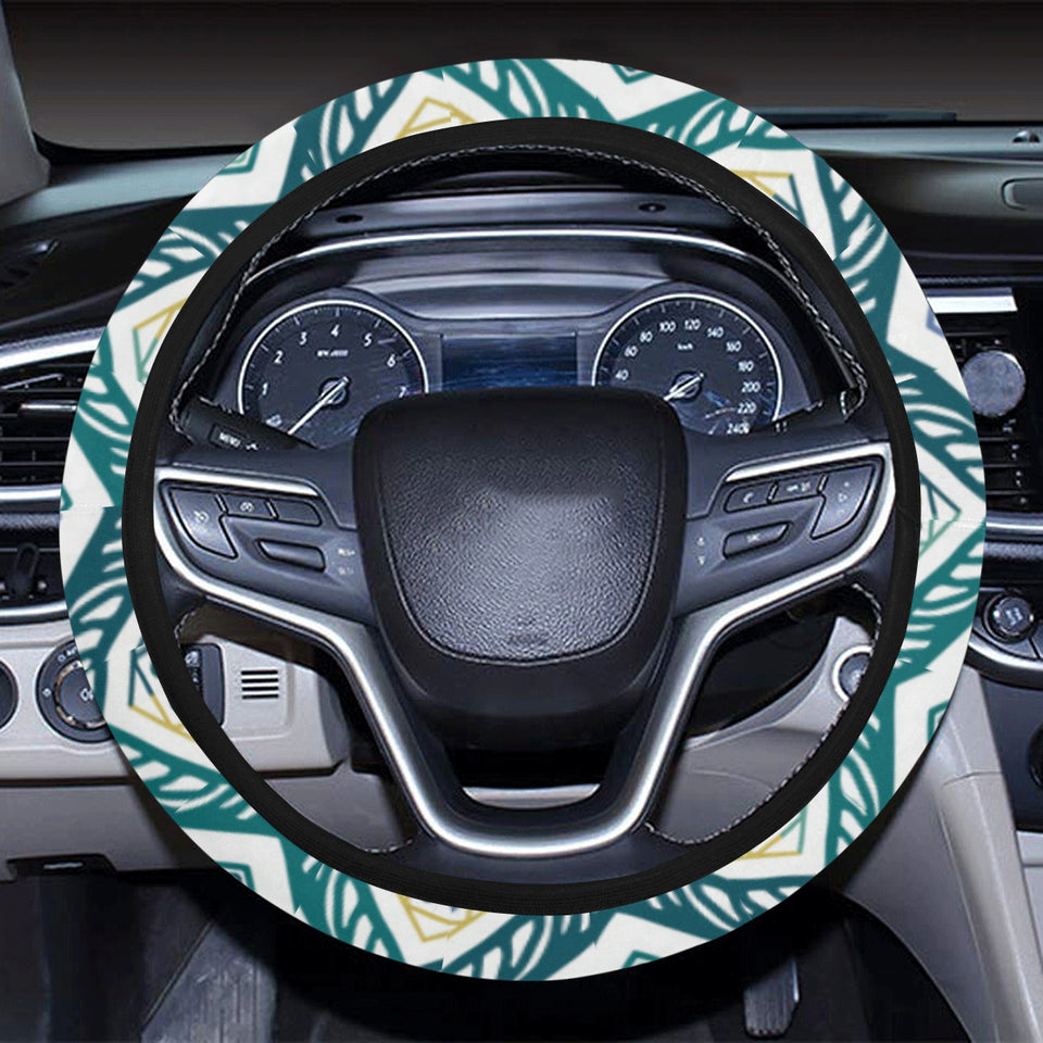 zigzag  chevron paint design pattern Car Steering Wheel Cover