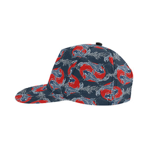 Fancy Carps hand drawn japanese art All Over Print Snapback Cap