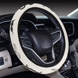 Mustache Beard Pattern Print Design 05 Car Steering Wheel Cover