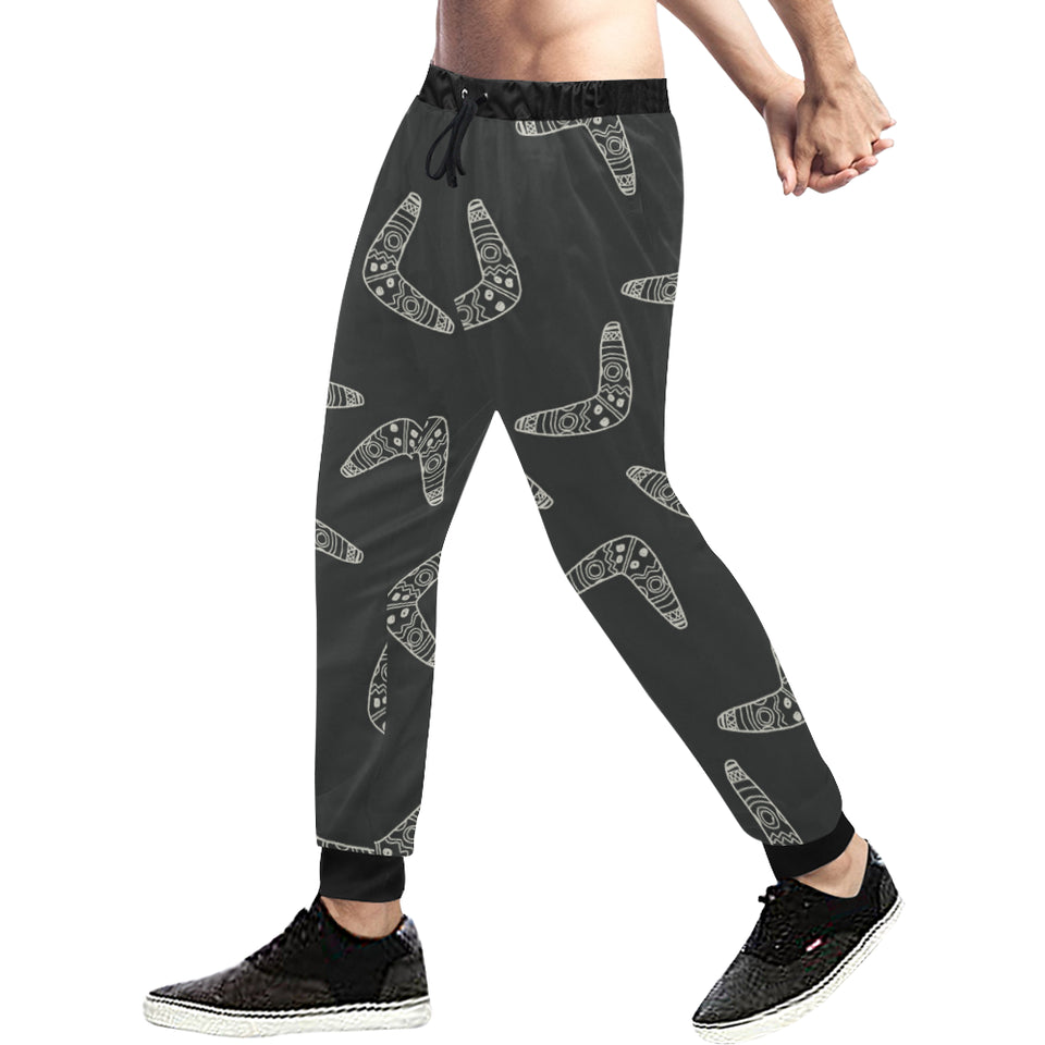 Hand drawn boomerang Australian aboriginal ornamen Unisex Casual Sweatpants