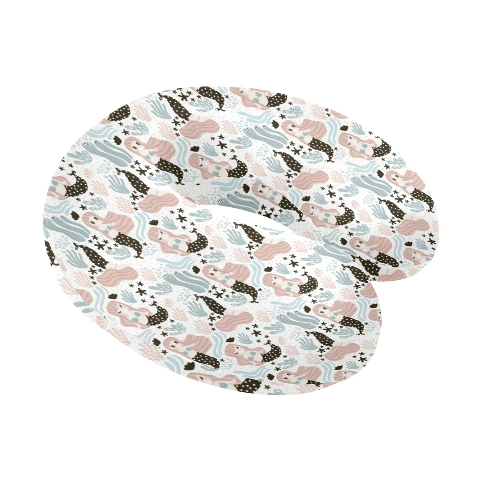 cute mermaid pattern U-Shaped Travel Neck Pillow