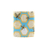 Bee honeycomb pattern Classical White Mug (Fulfilled In US)