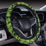 Green hop pattern Car Steering Wheel Cover