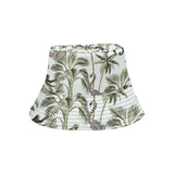 Monkey sloth lemur palm trees pattern Unisex Bucket Hat