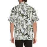 Monkey sloth lemur palm trees pattern Men's All Over Print Hawaiian Shirt