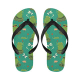 Cute frog dragonfly design pattern Unisex Flip Flops