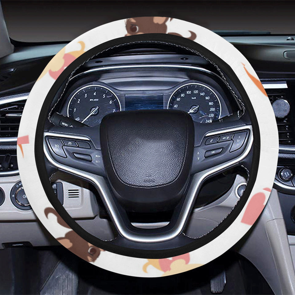 Cute Chihuahua puppie pattern Car Steering Wheel Cover
