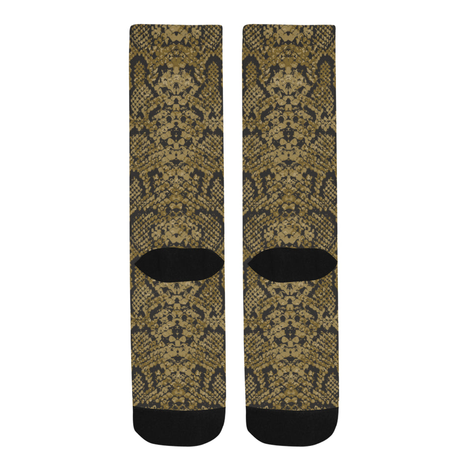 Snake skin pattern Crew Socks