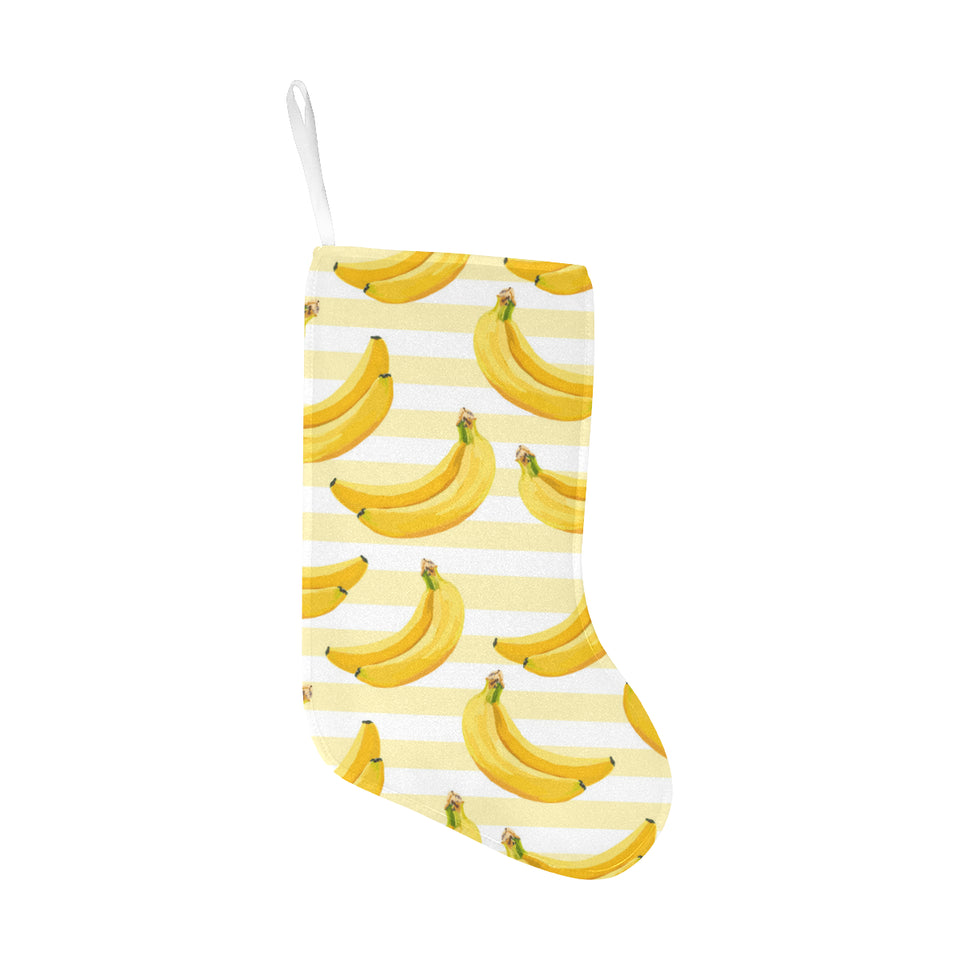 Banana pattern blackground Christmas Stocking