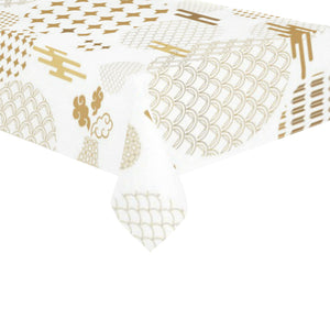 Beautiful gold japanese pattern Tablecloth