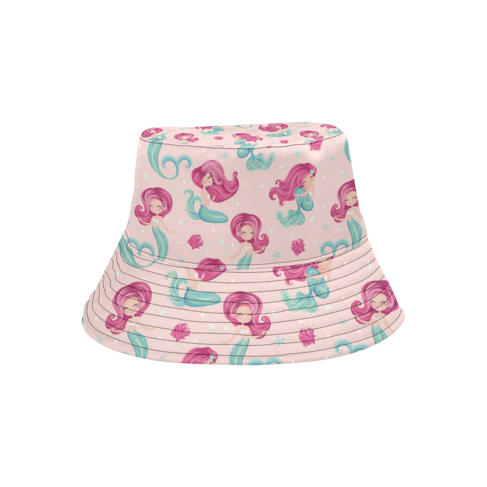 Cute little mermaid pattern Unisex Bucket Hat