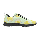 slice of lemon pattern Women's Sneaker Shoes