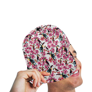 Toucan flower design pattern All Over Print Snapback Cap