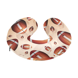 American football ball design pattern U-Shaped Travel Neck Pillow