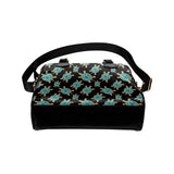 Sea turtle blue stone pattern Shoulder Handbag