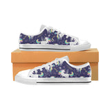 Hand drawn cute unicorn star planet Men's Low Top Shoes White