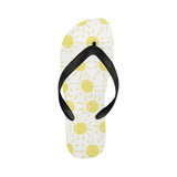 hand drawn sun pattern Unisex Flip Flops
