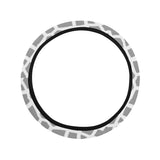 arabic gray pattern Car Steering Wheel Cover