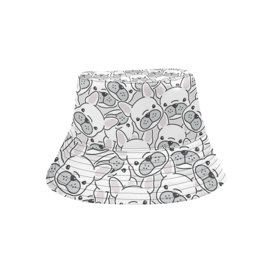 Cute french bulldog head pattern Unisex Bucket Hat