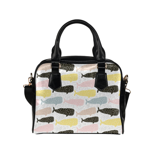 Whale dot pattern Shoulder Handbag