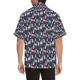 Deers Winter Christmas pattern Men's All Over Print Hawaiian Shirt